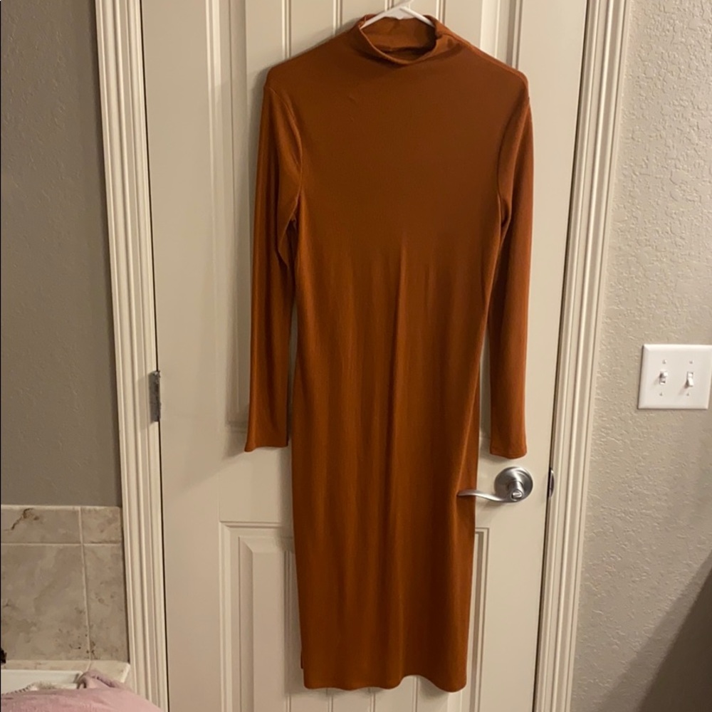 New with tags burnt orange fitted dress